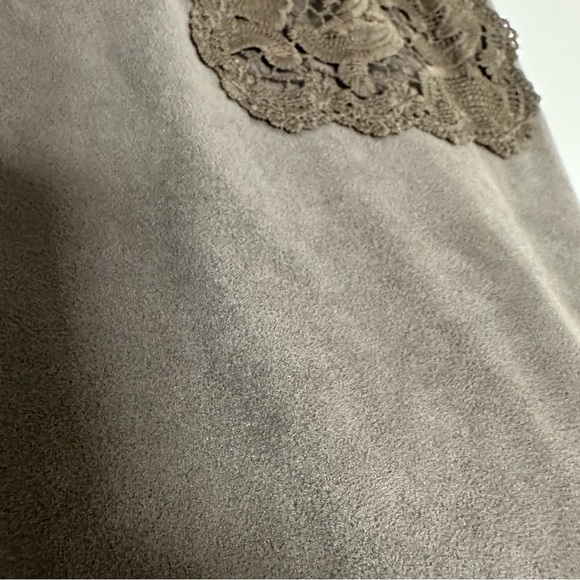 Xhilaration Faux suede olive green dress - Picture 4 of 8